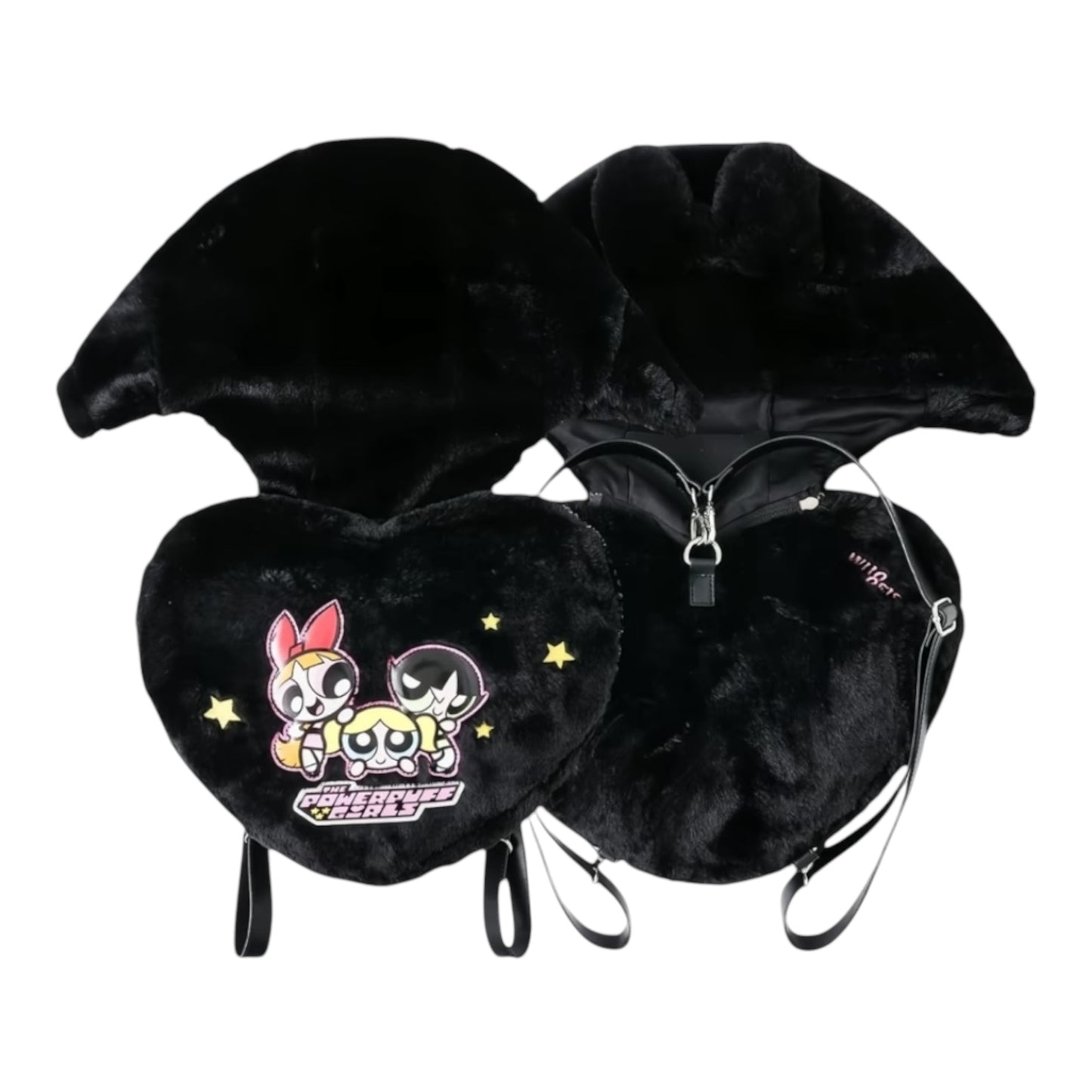 飛天小女警 × WHOOSIS 聯名
絨毛連帽立體愛心背包
