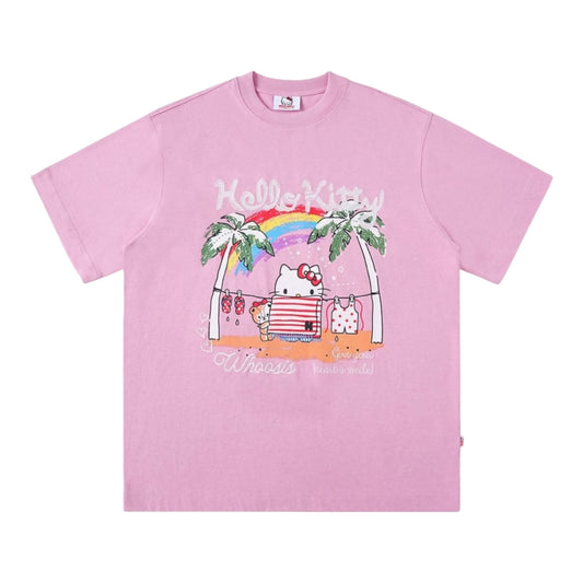 HELLO KITTY × WHOOSIS 夏日彩虹Tee